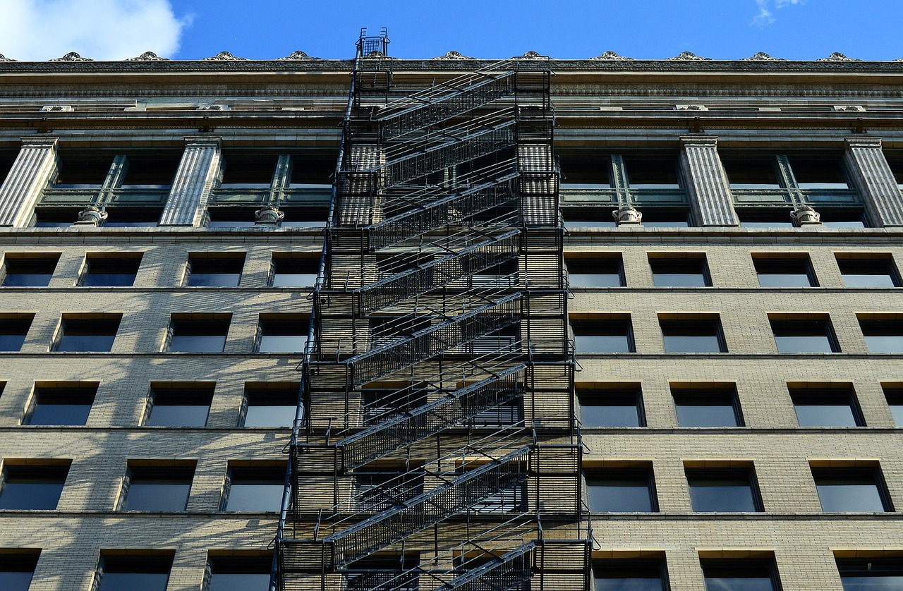 fire escape fire egress escape free photo