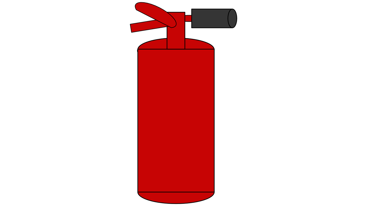 fire extinguisher fire desing free photo