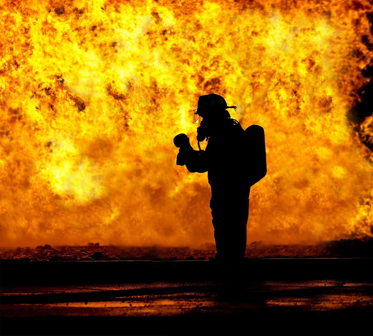 fire fighter rescue baby free photo