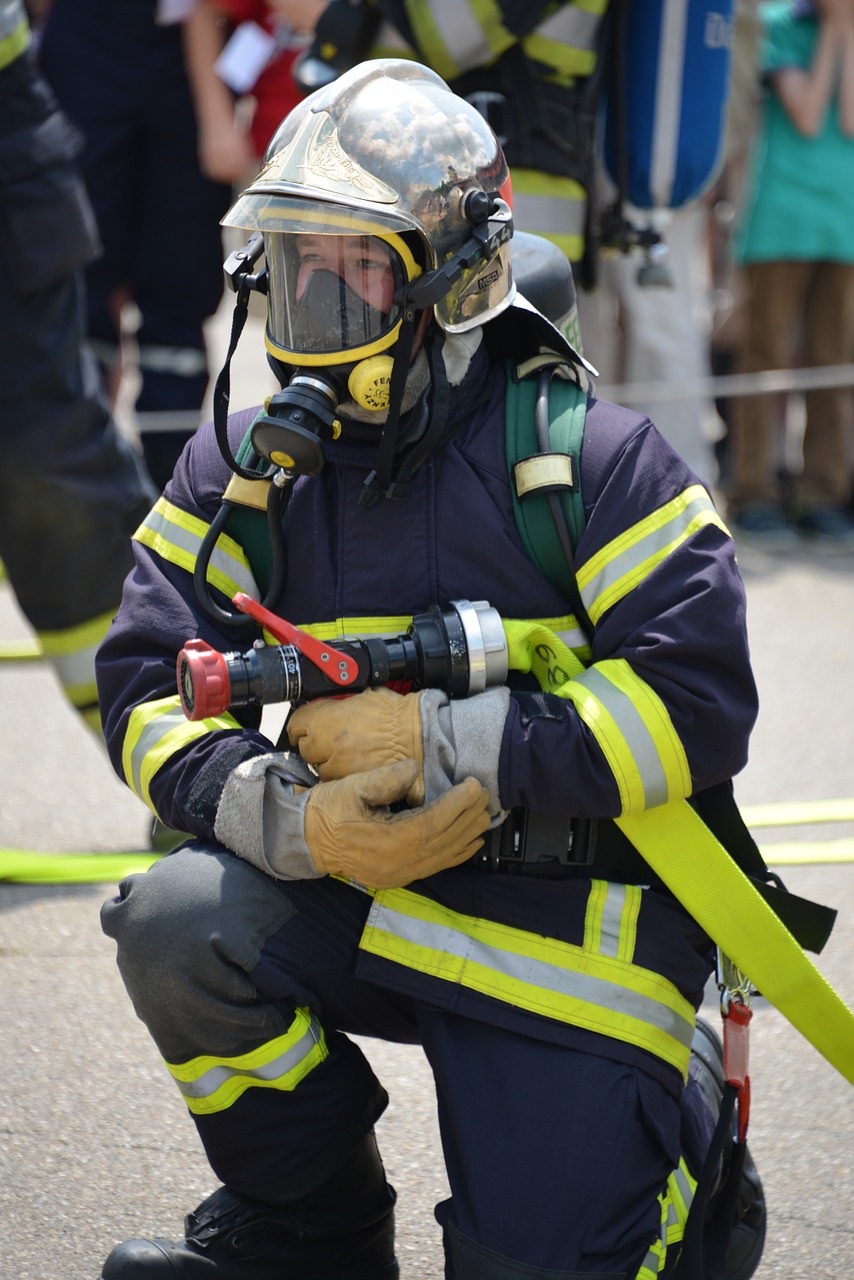 fire fighter fire wear protective clothing free photo