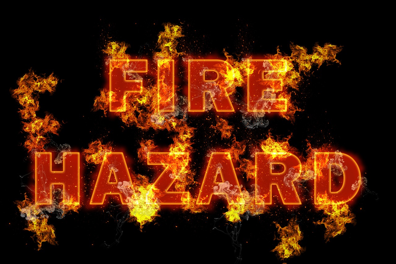 fire hazard warning danger free photo