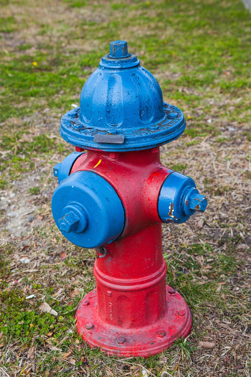 fire hydrant blue green free photo