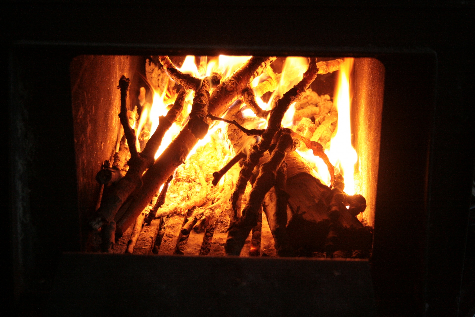 fire fireplace fire in fireplace free photo