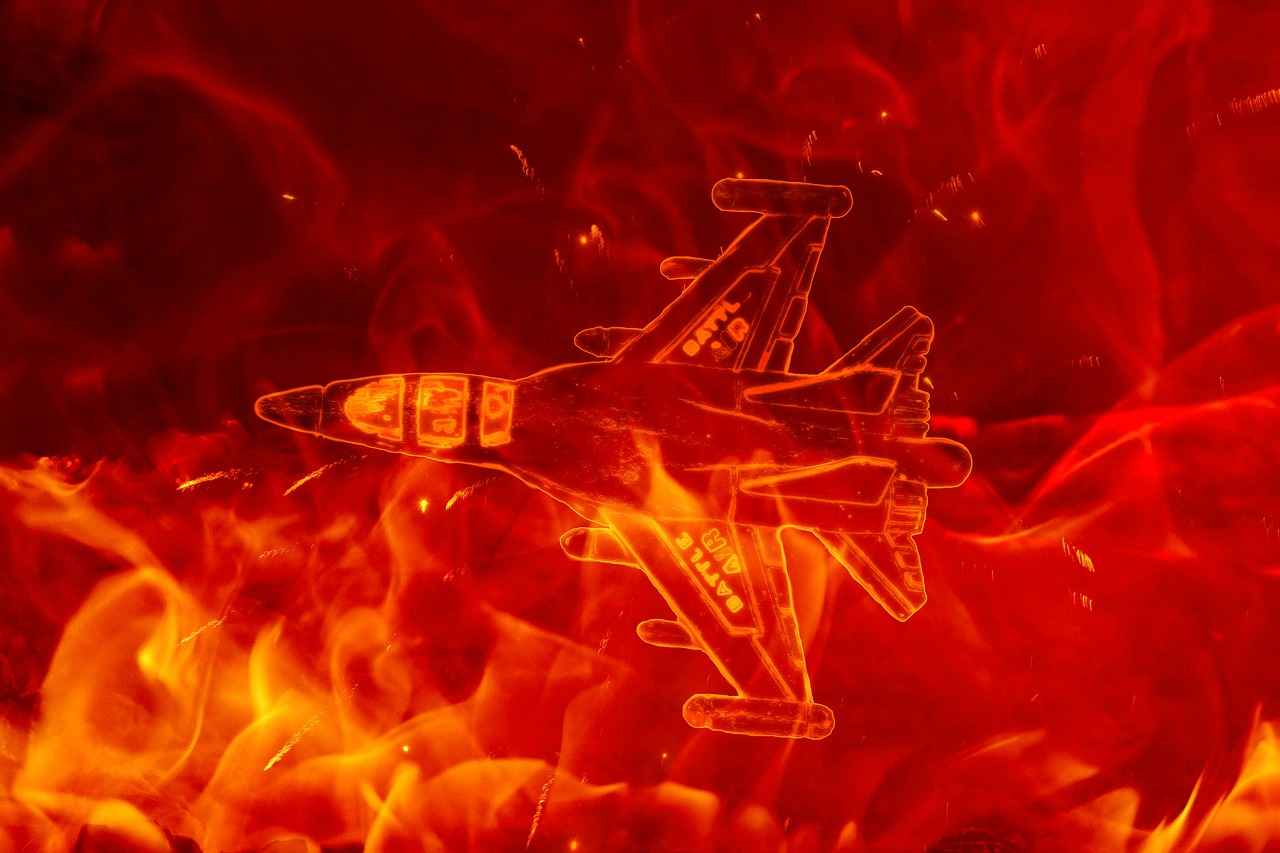 fire plane fighter plane aircraft free photo