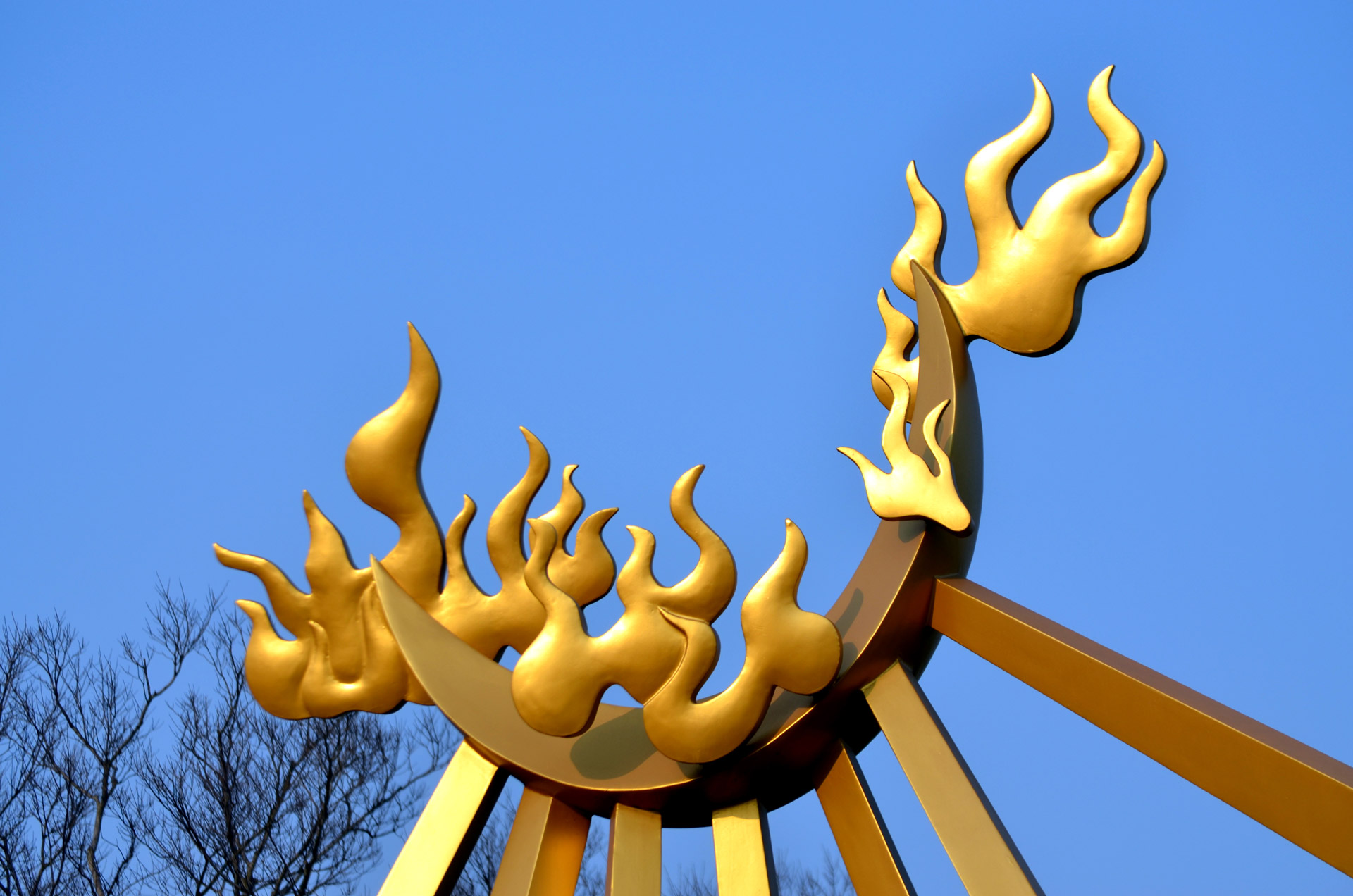 sculpture fire flames free photo