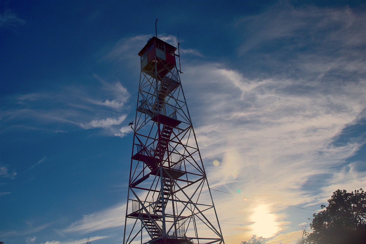 fire tower appalachian trail climb free photo