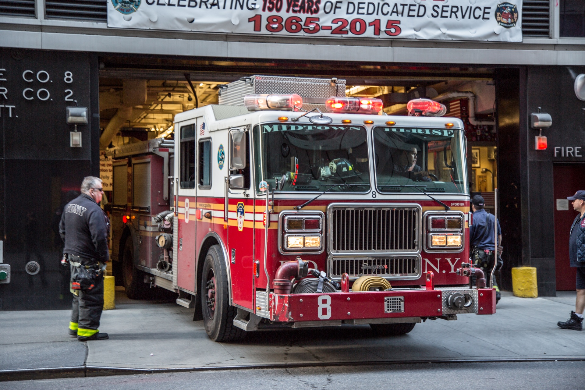 Пожарная станция в Нью-Йорке