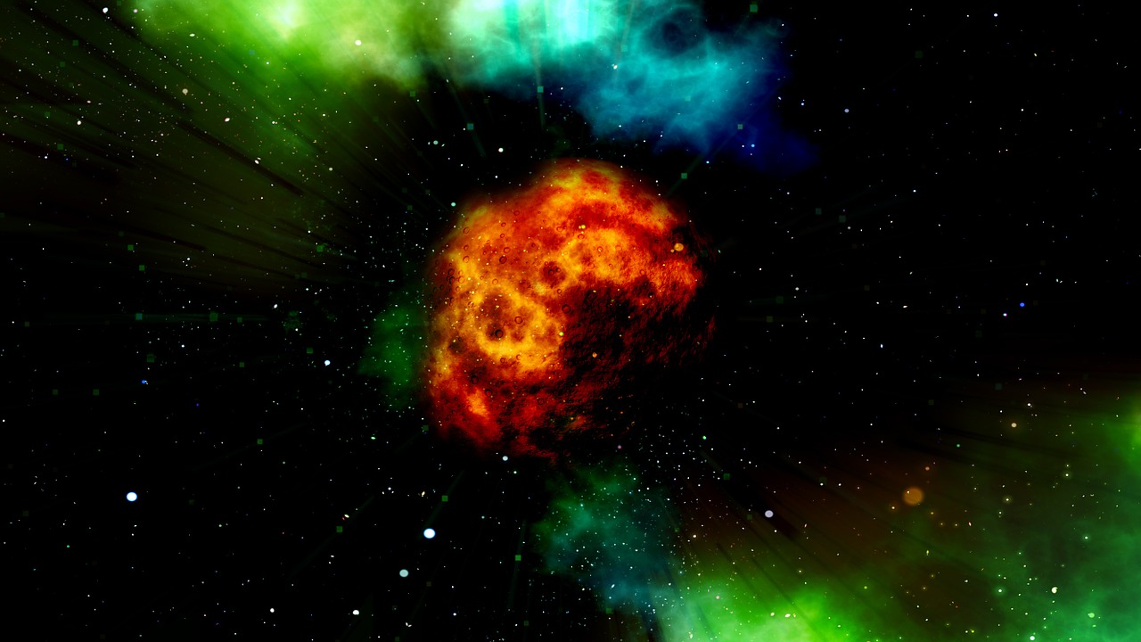 fireball asteroid explosion free photo