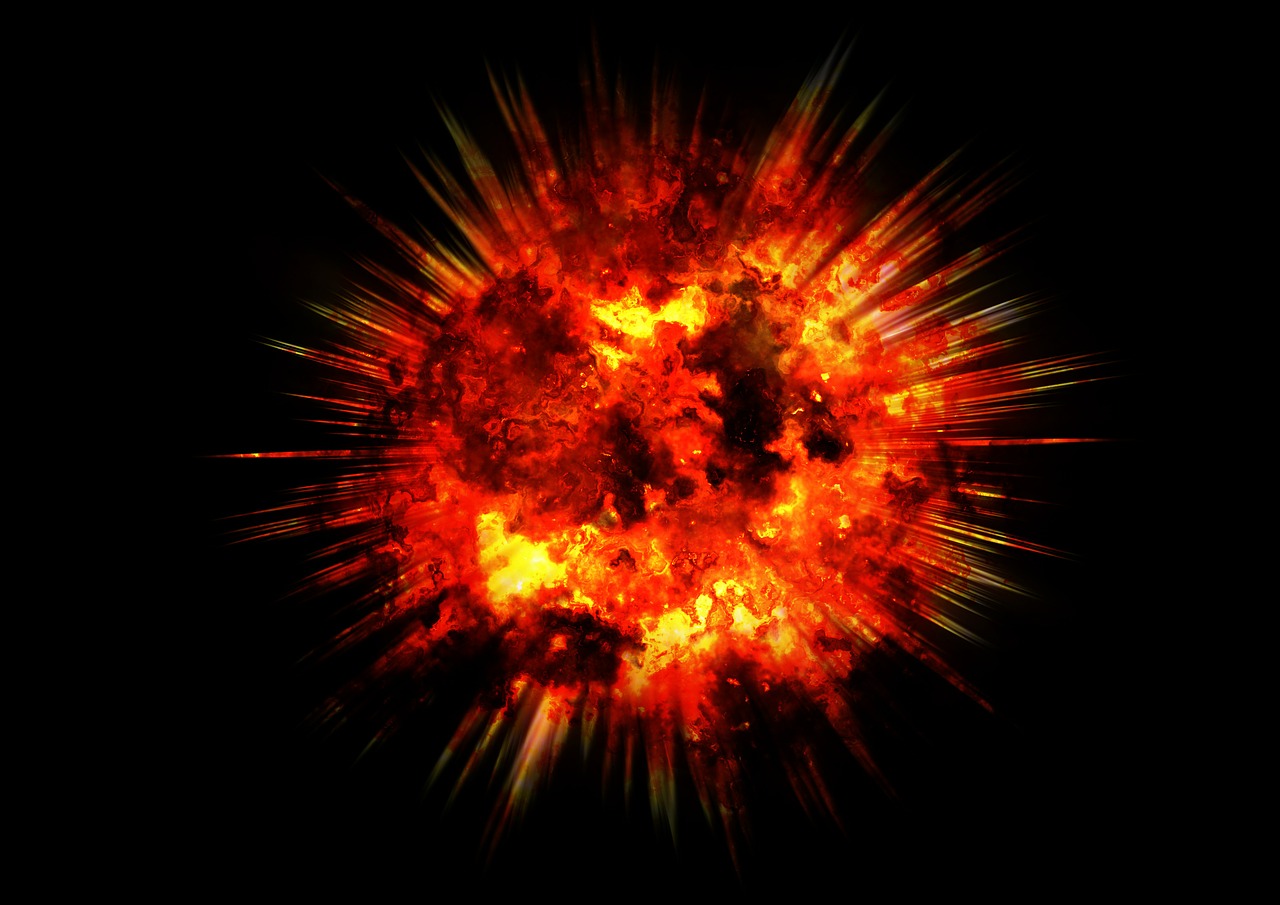fireball explosion devastation free photo