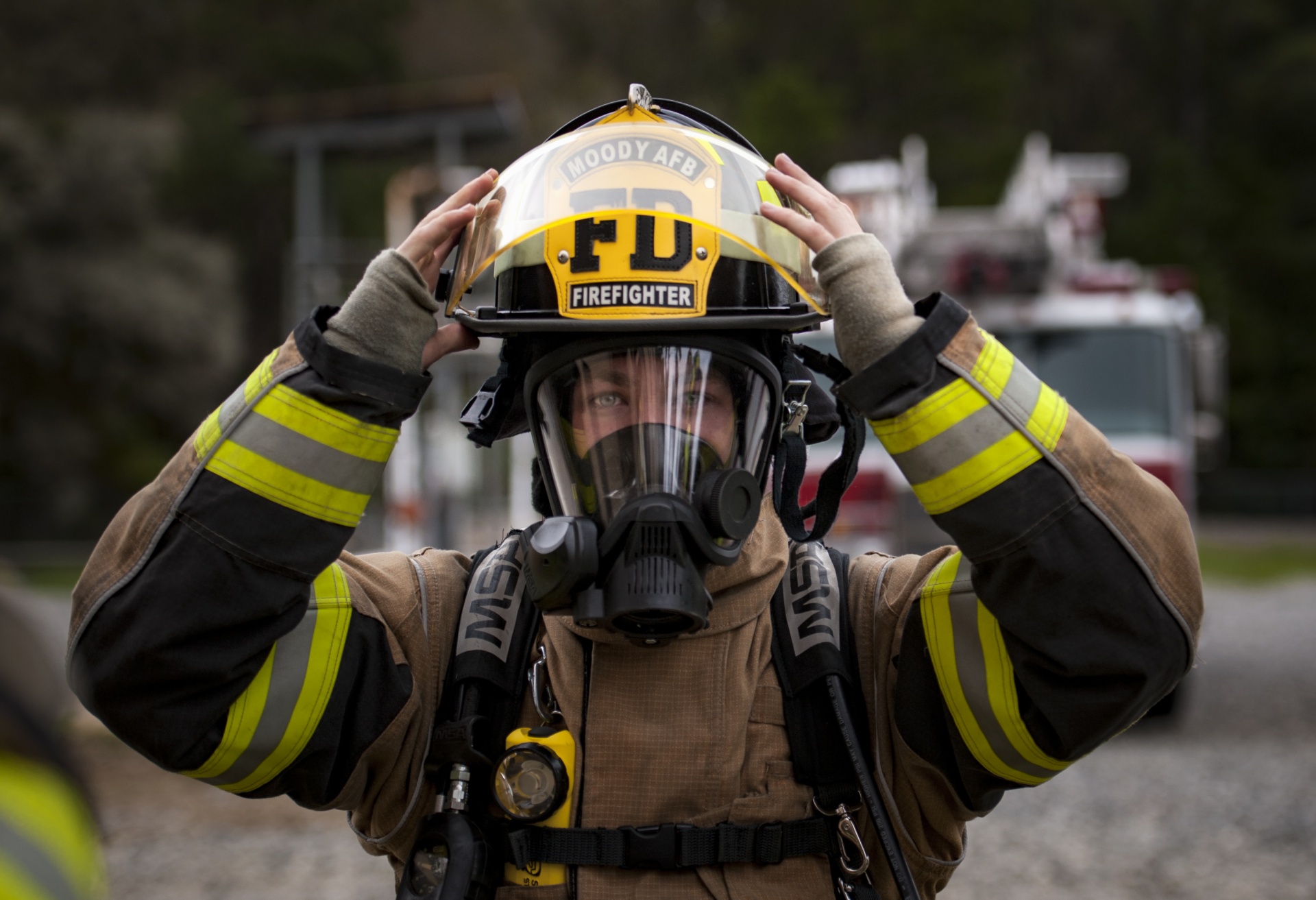 firefighter engineering squadron helmet free photo
