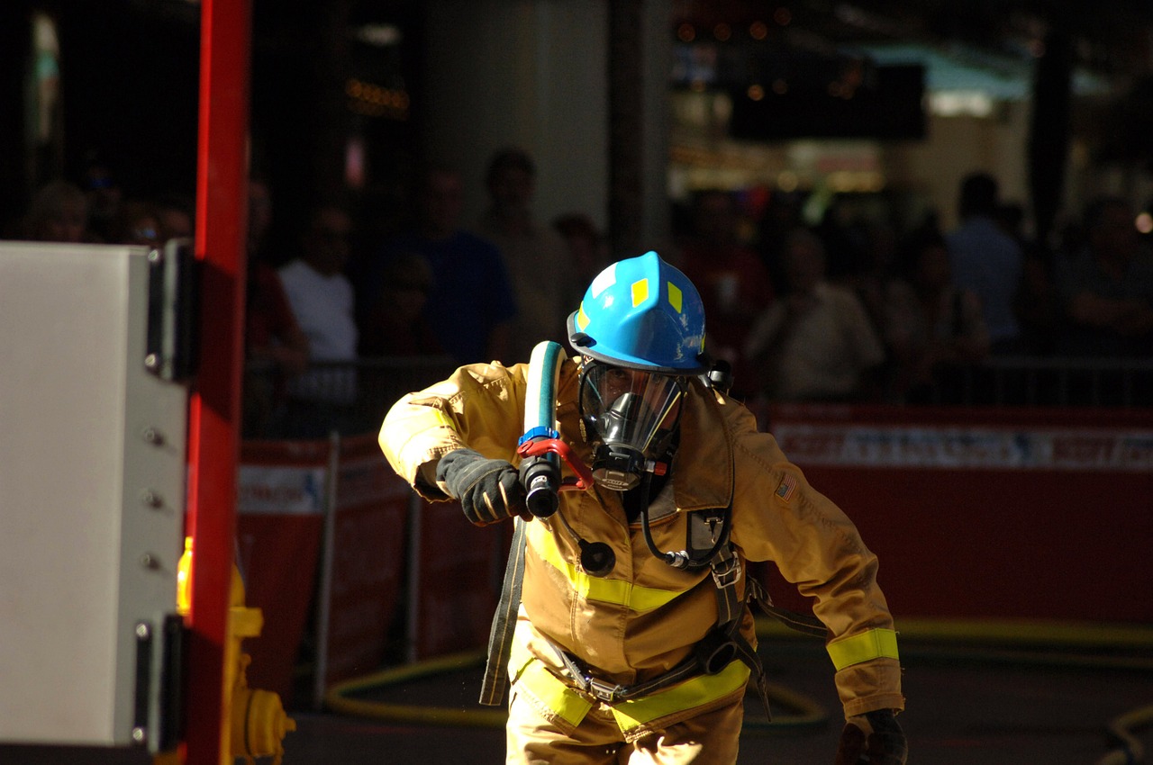 fireman competition hose free photo