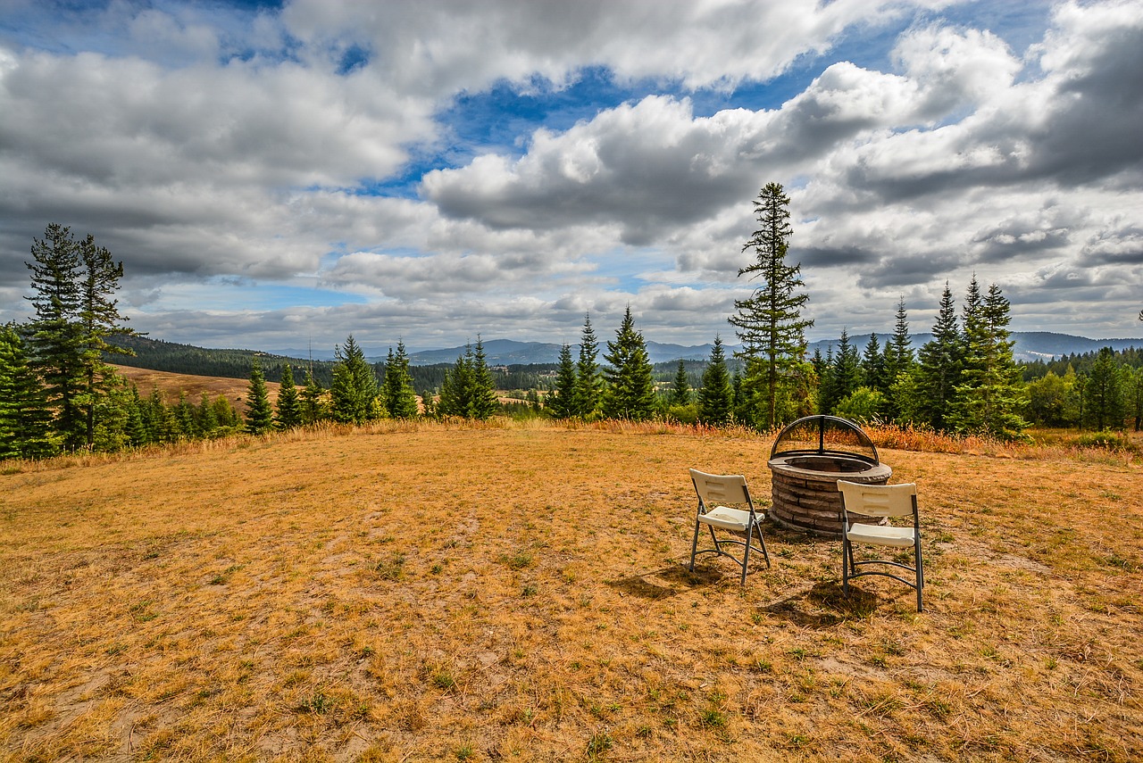 firepit countryside scenic free photo