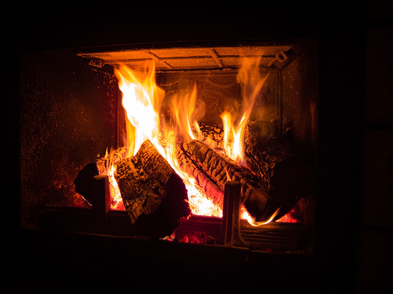 fireplace fire heat free photo