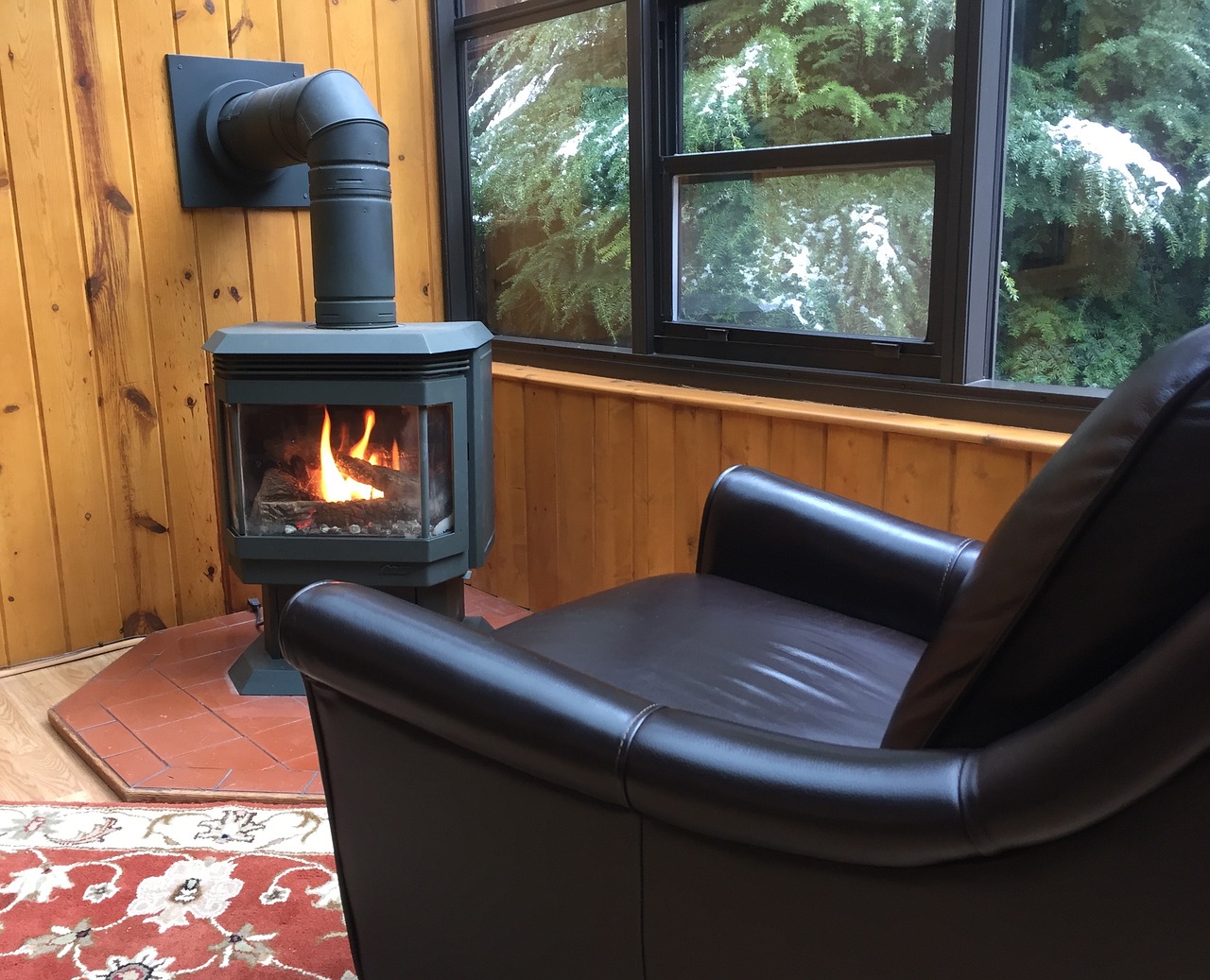 fireplace armchair comfort free photo