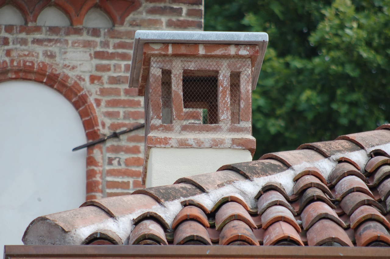 fireplace  roof  tiles free photo