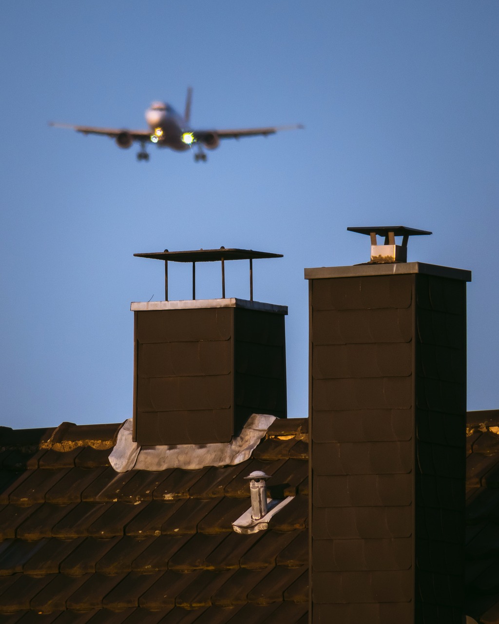 fireplace  chimney  aircraft free photo