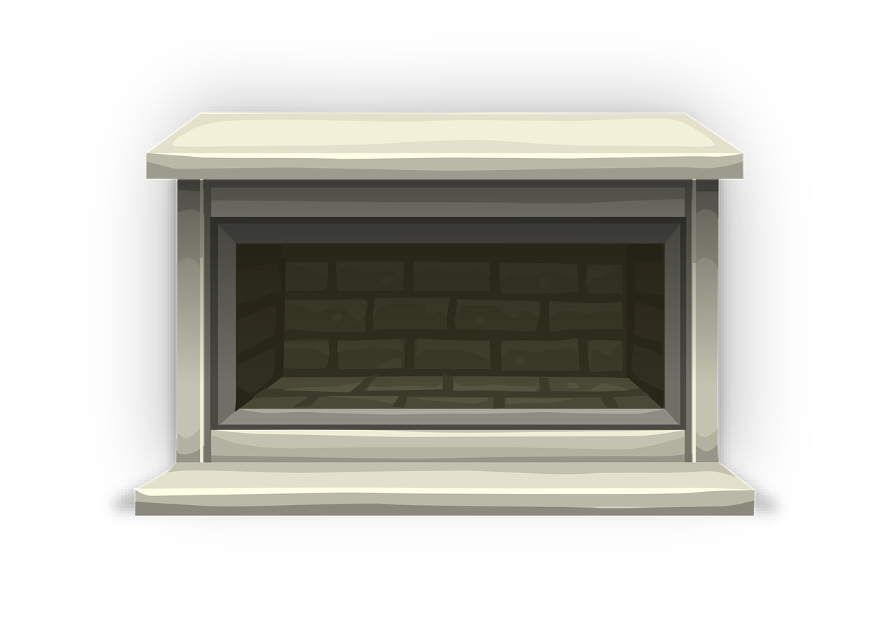 fireplace mantel brick free photo