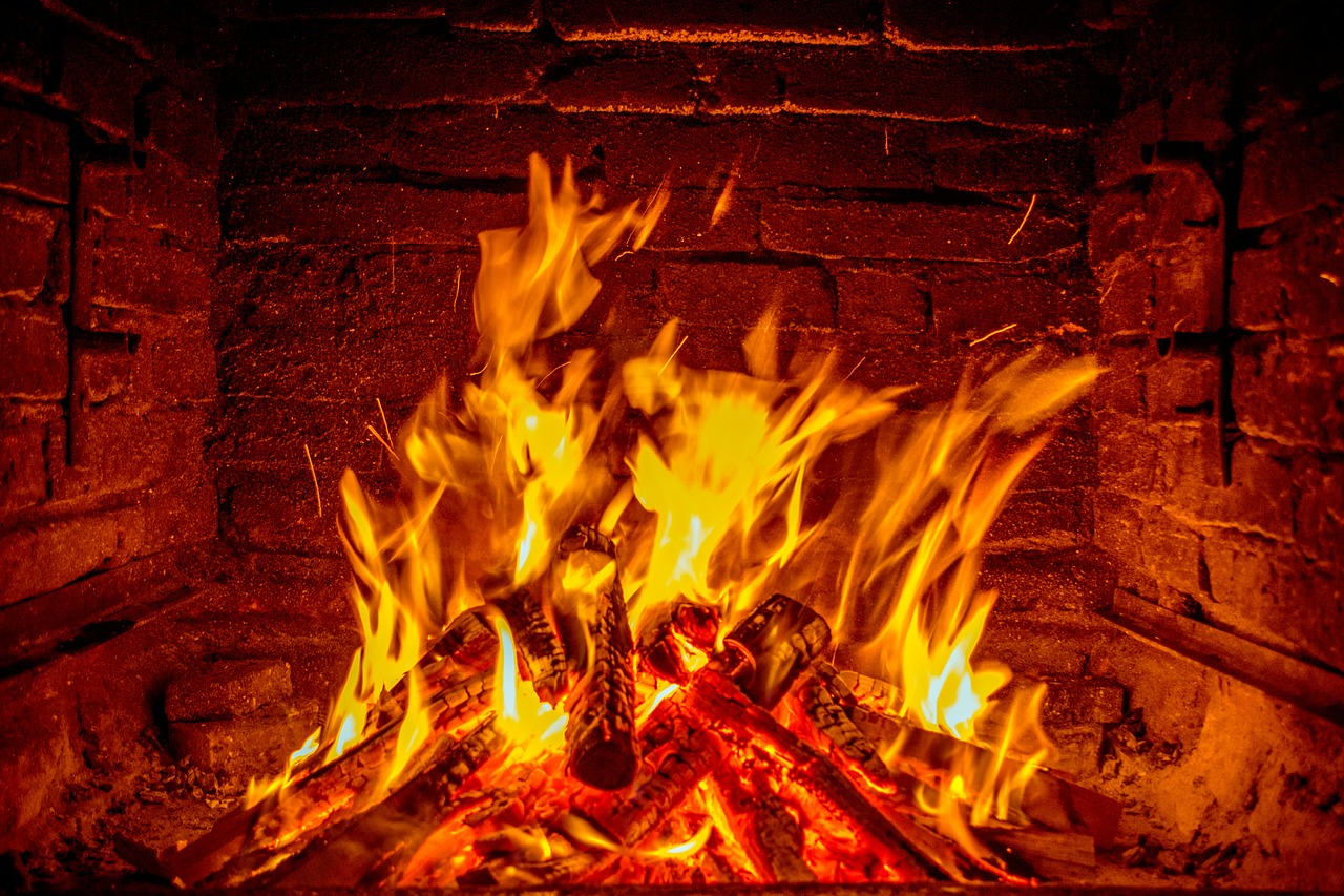 fireplace fire barbecue free photo