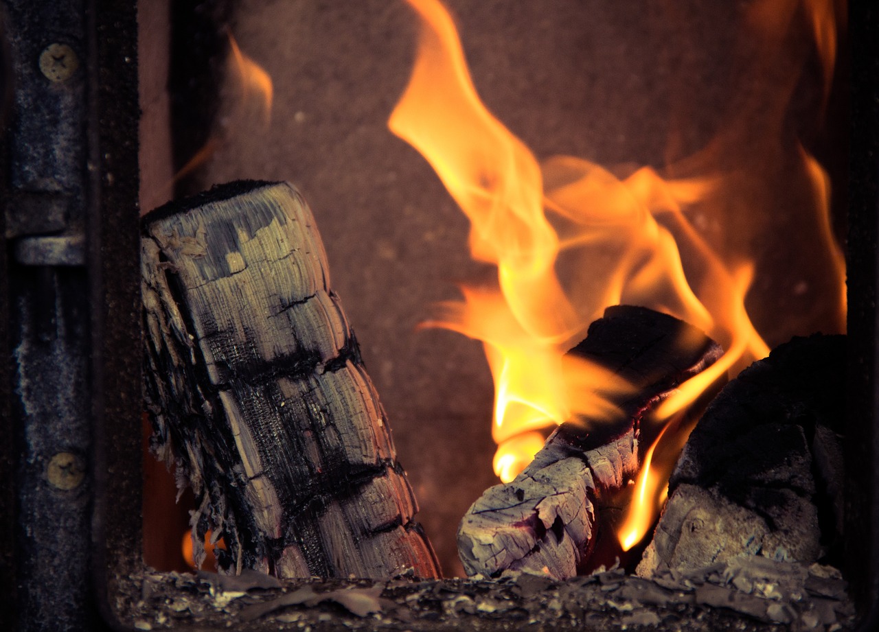 fireplace fire wood free photo
