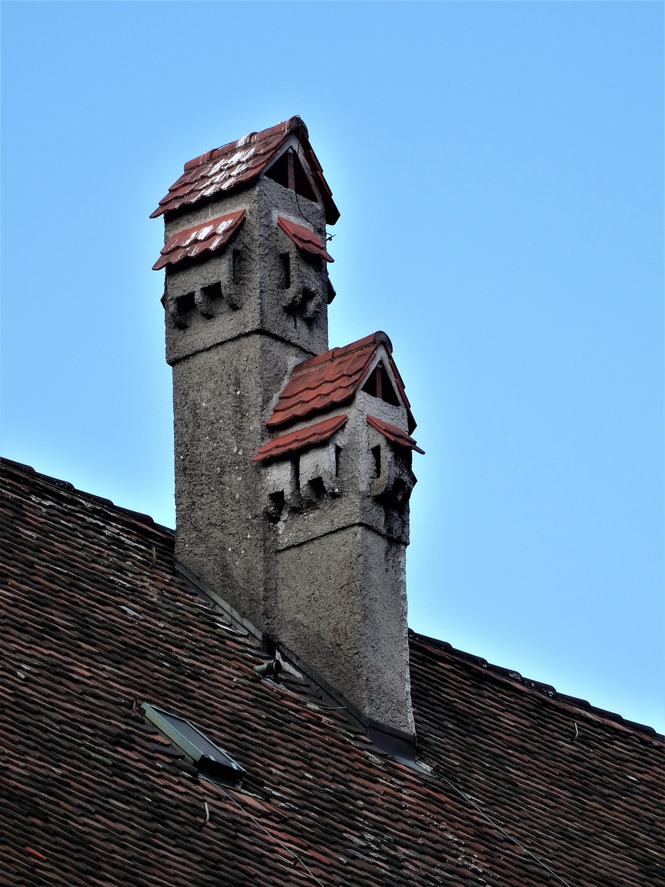 fireplaces roof chimney free photo