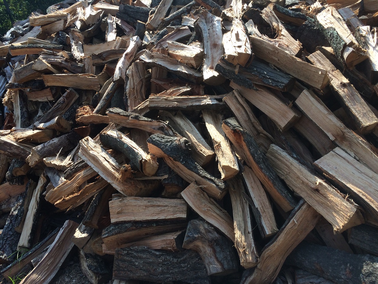 firewood woodpile timber free photo