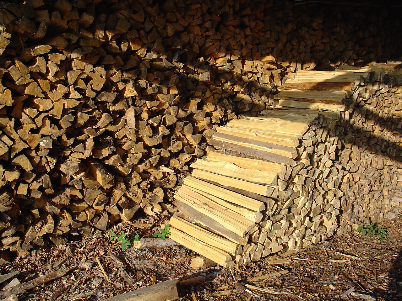 firewood wood holzstapel free photo