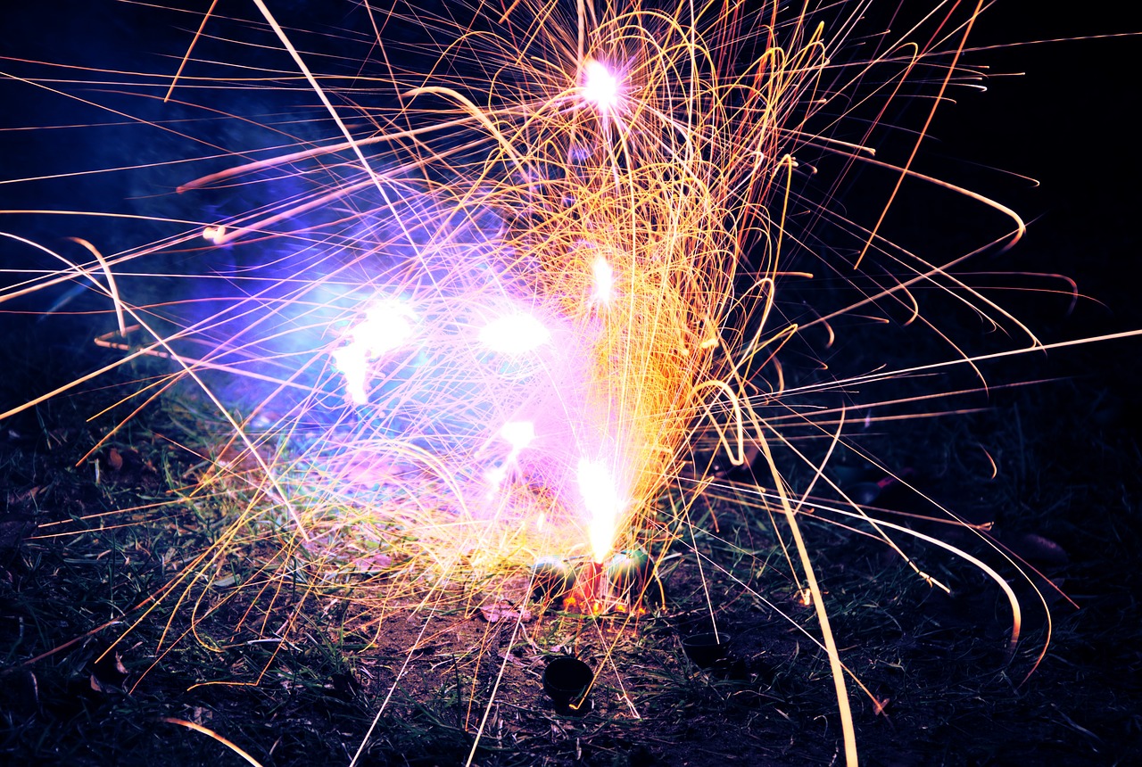 firework explosion colorful free photo