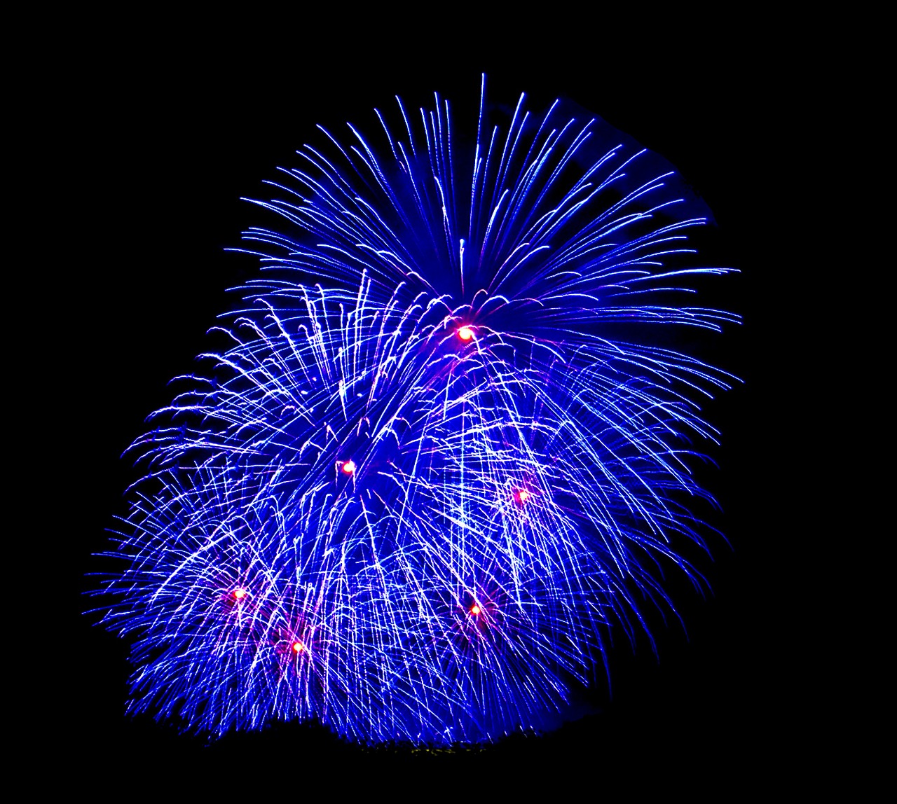 fireworks rays rocket free photo