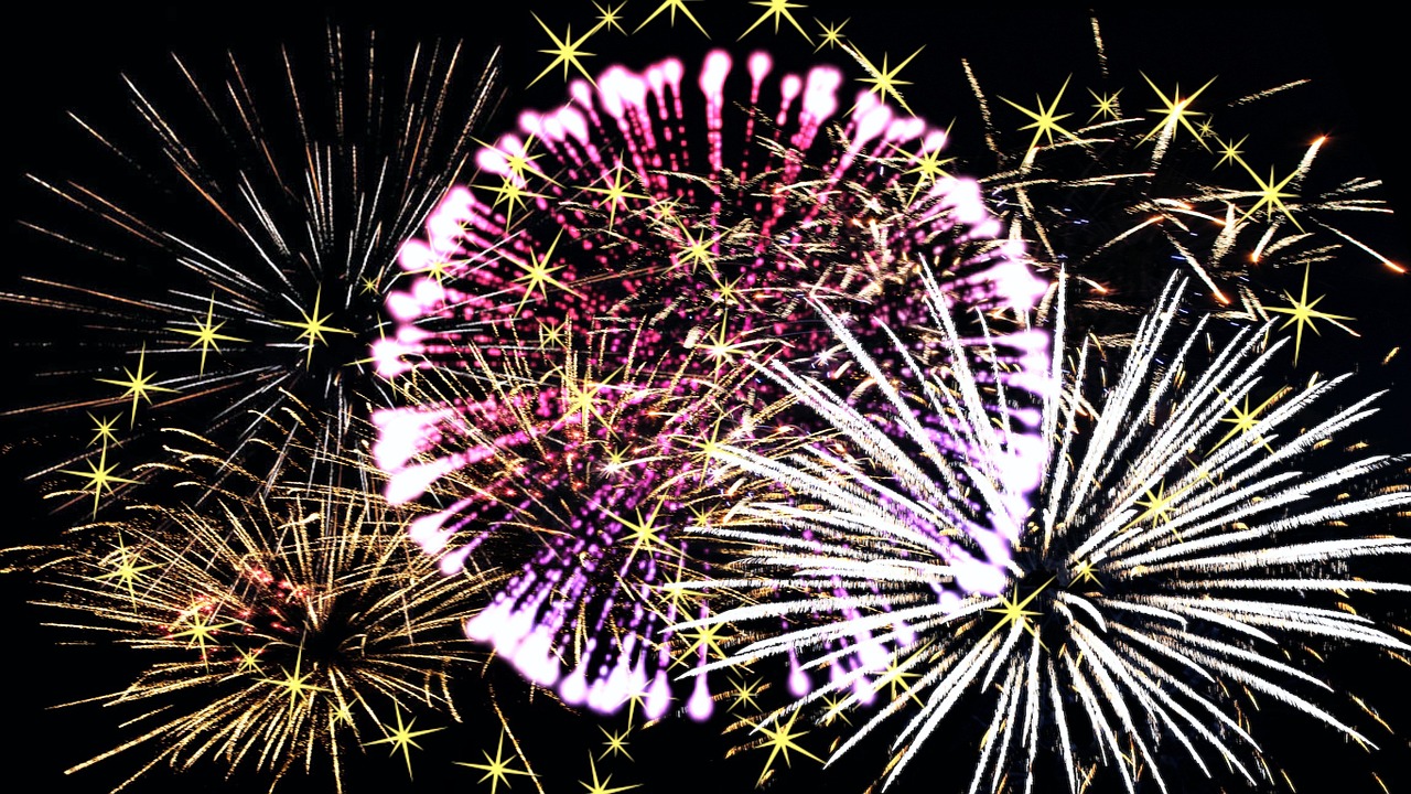 fireworks new year's eve annual financial statements free photo