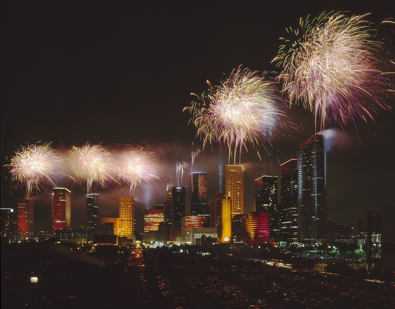 fireworks celebration night free photo