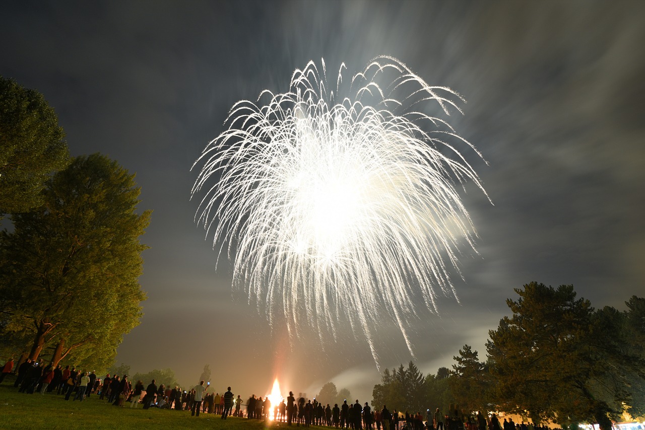 fireworks basel switzerland free photo