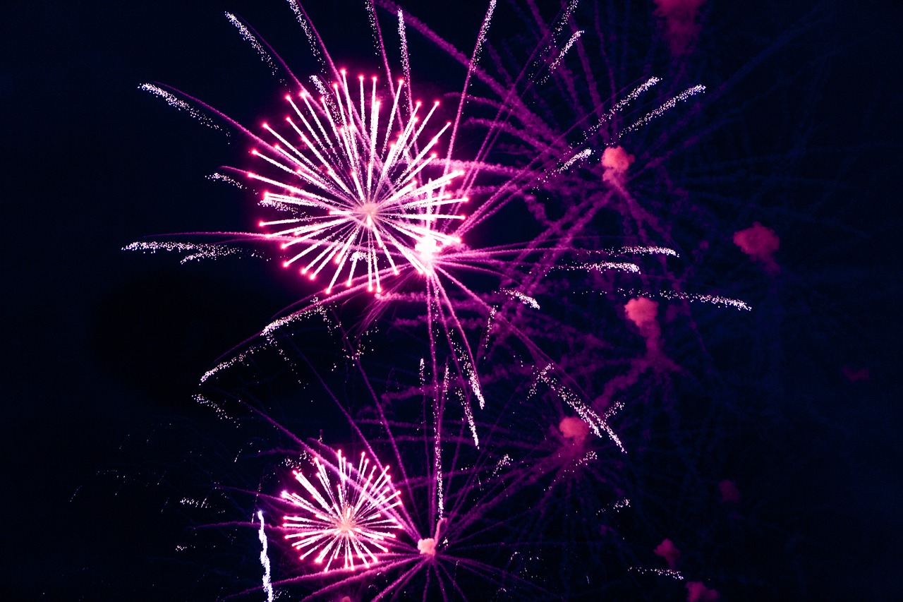 fireworks volvo ocean free photo
