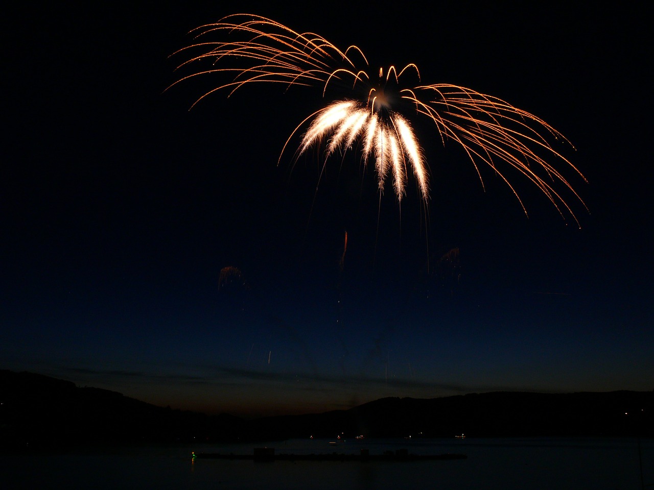 fireworks sparklers bank free photo