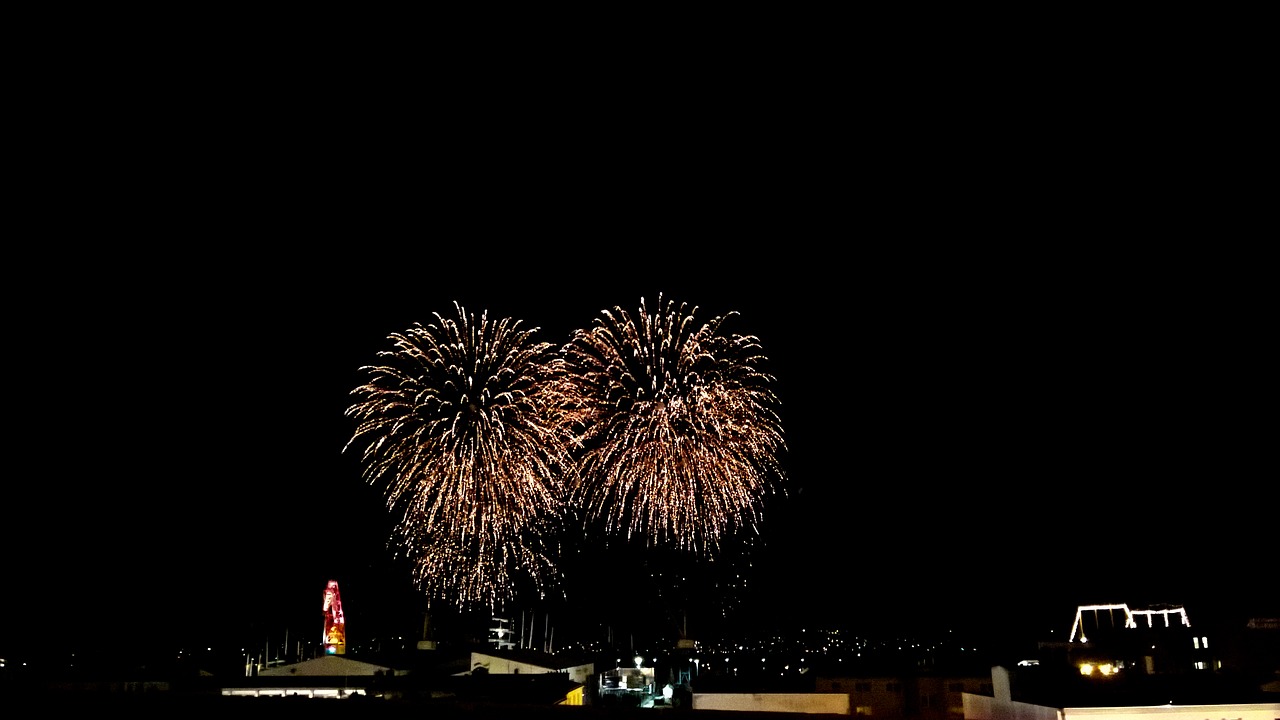 fireworks brest brittany free photo