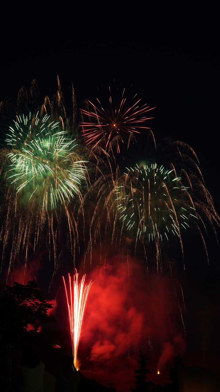 fireworks summer in japan night free photo