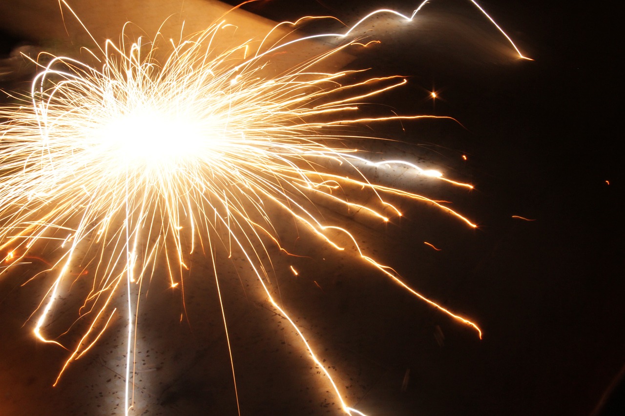 fireworks sparks explosion free photo