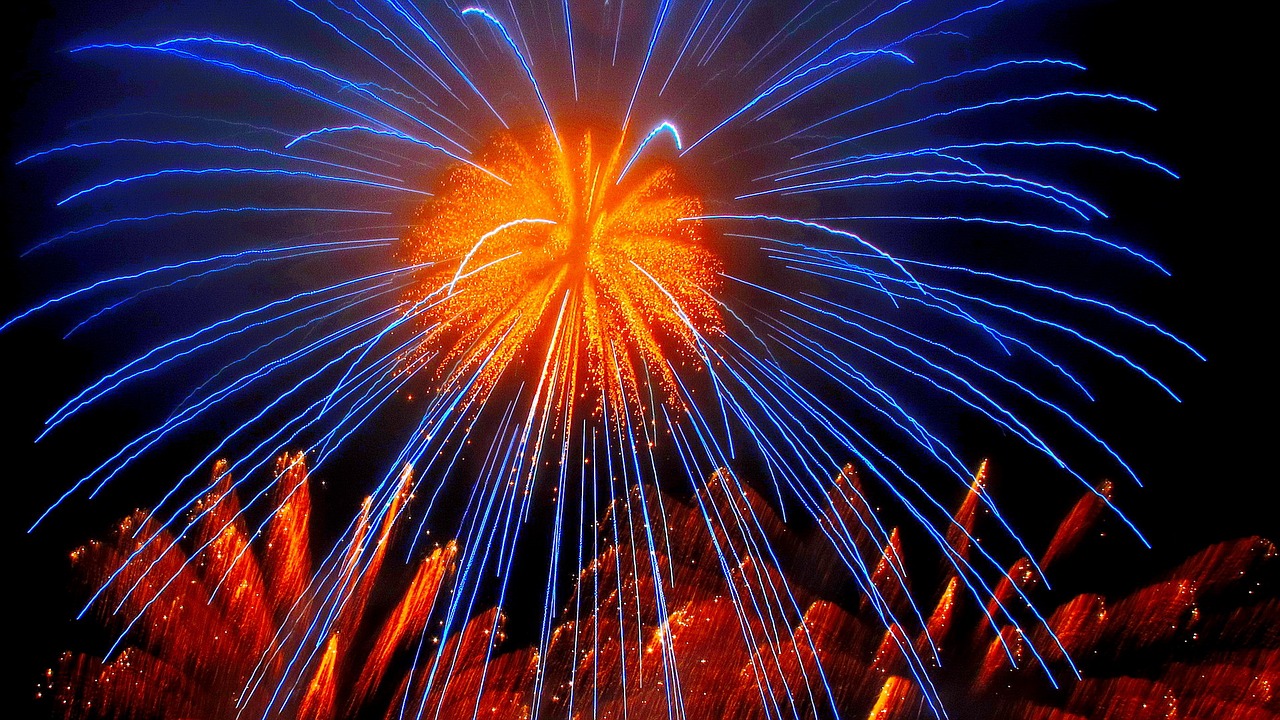 fireworks art colors free photo