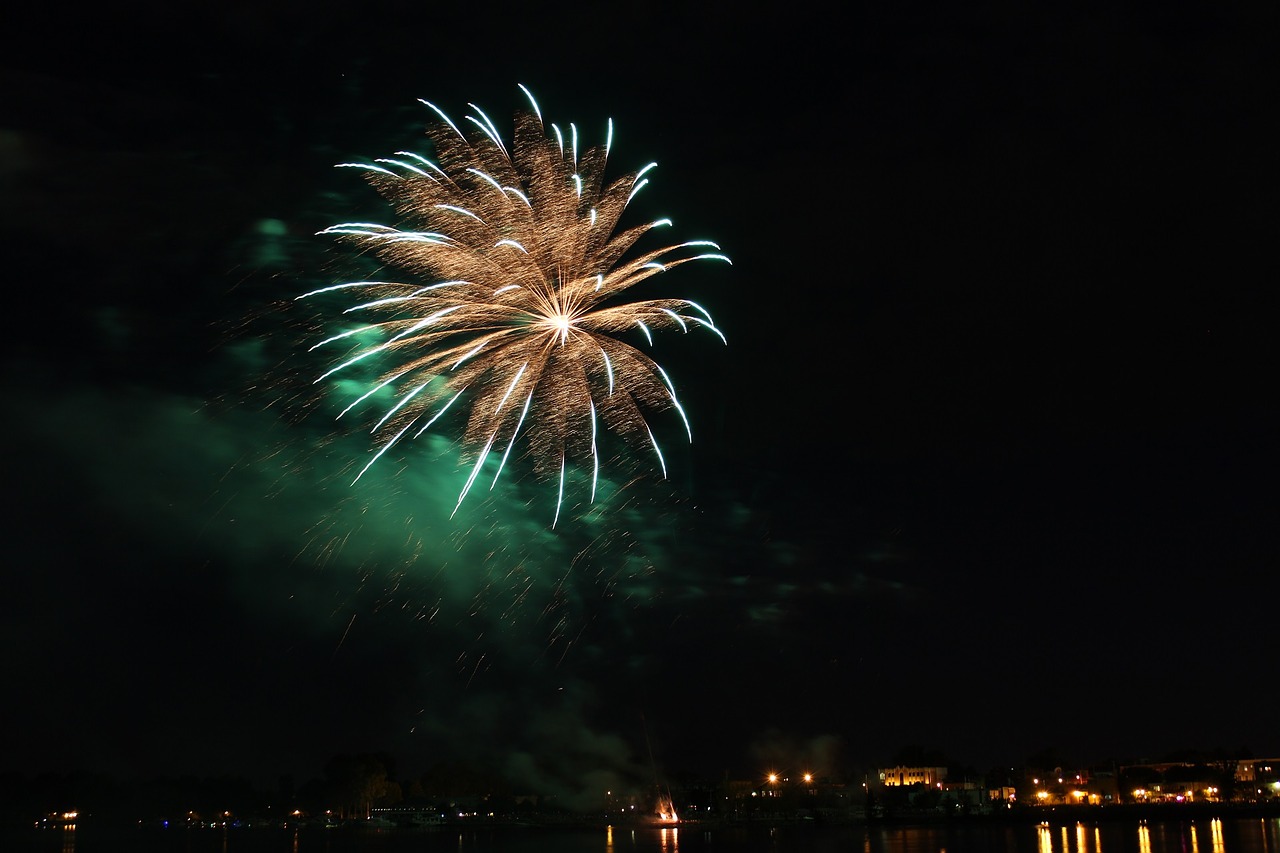 fireworks color illuminated free photo