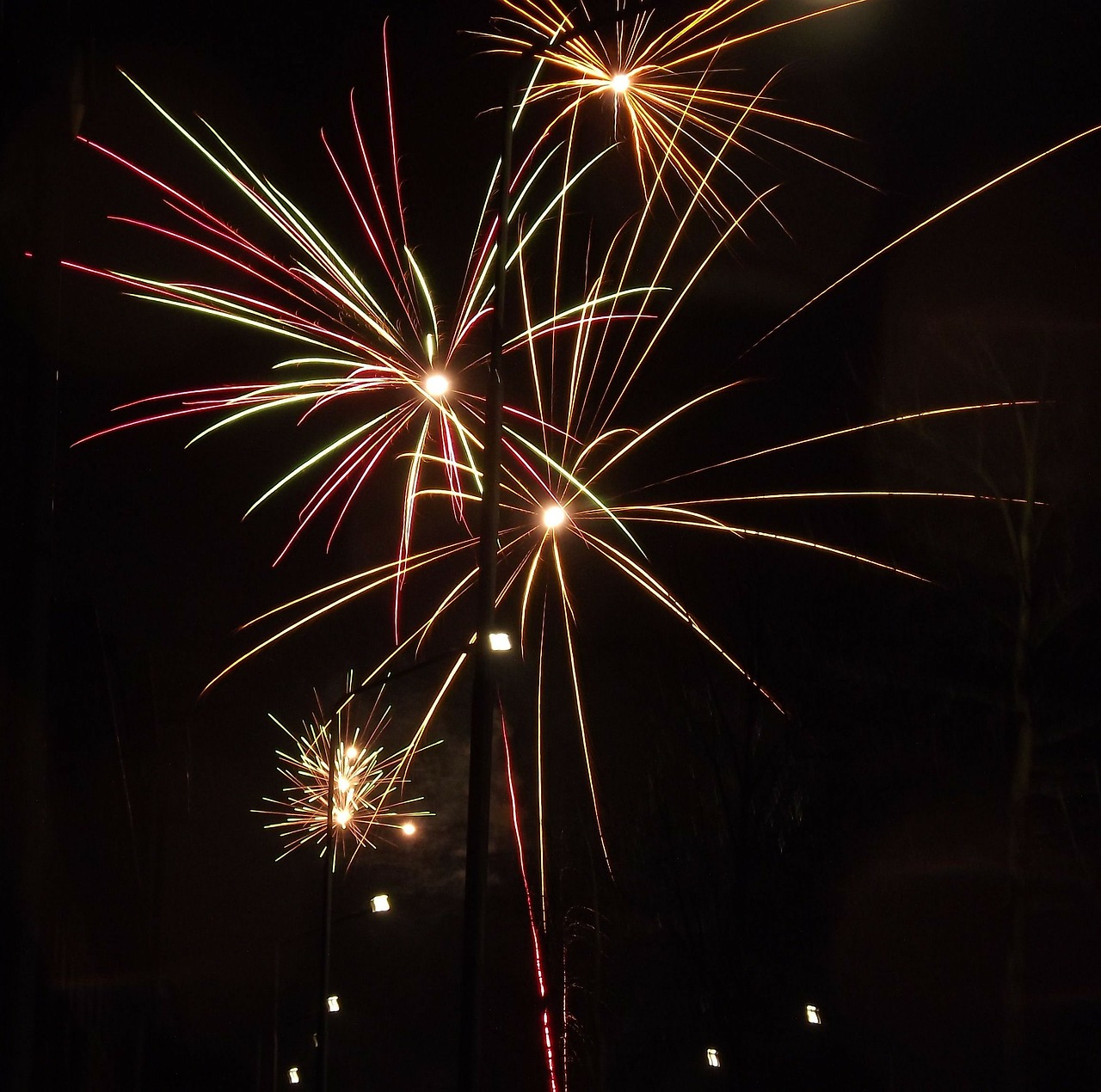 fireworks new year fire stick free photo