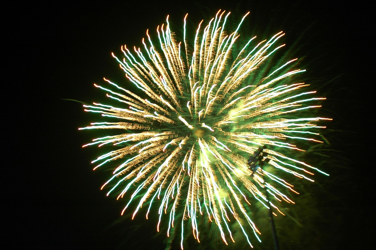 fireworks bright july 4th free photo