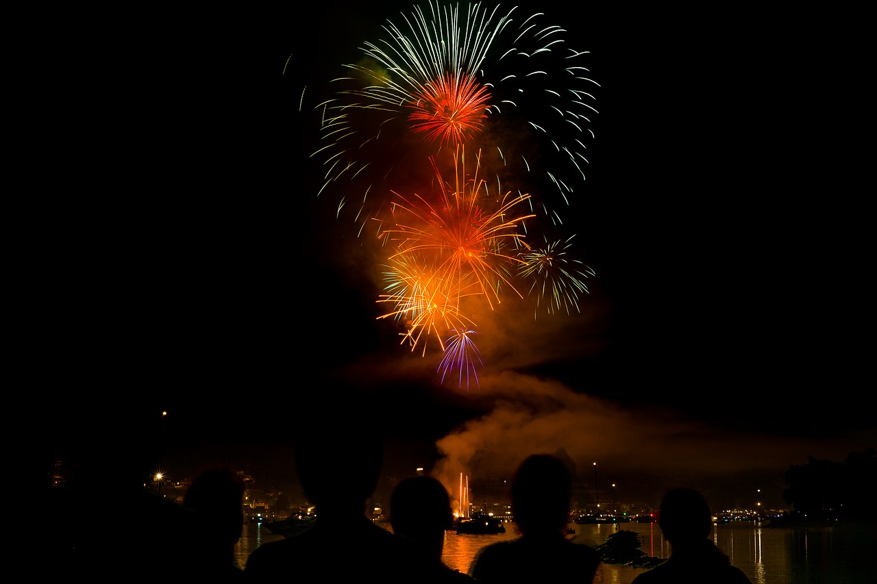 fireworks nationalday switzerland free photo