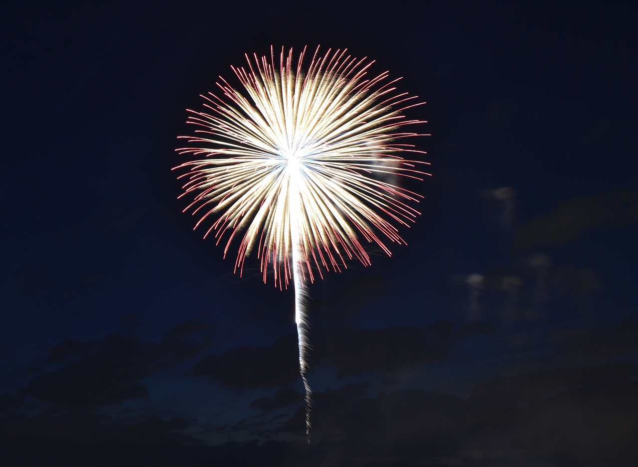 fireworks new year's eve pyrotechnics free photo