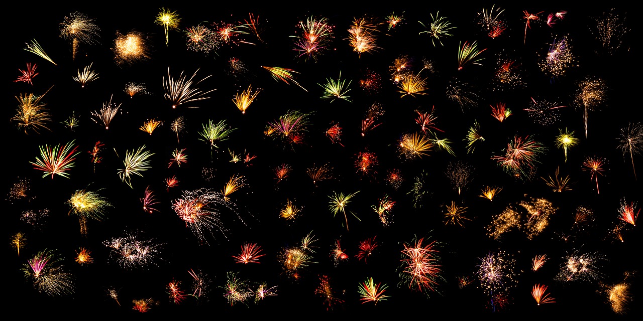 fireworks christmas night free photo