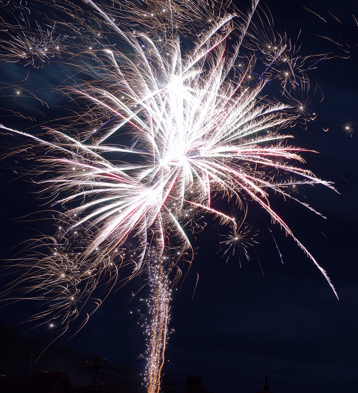 fireworks rocket new year's day free photo