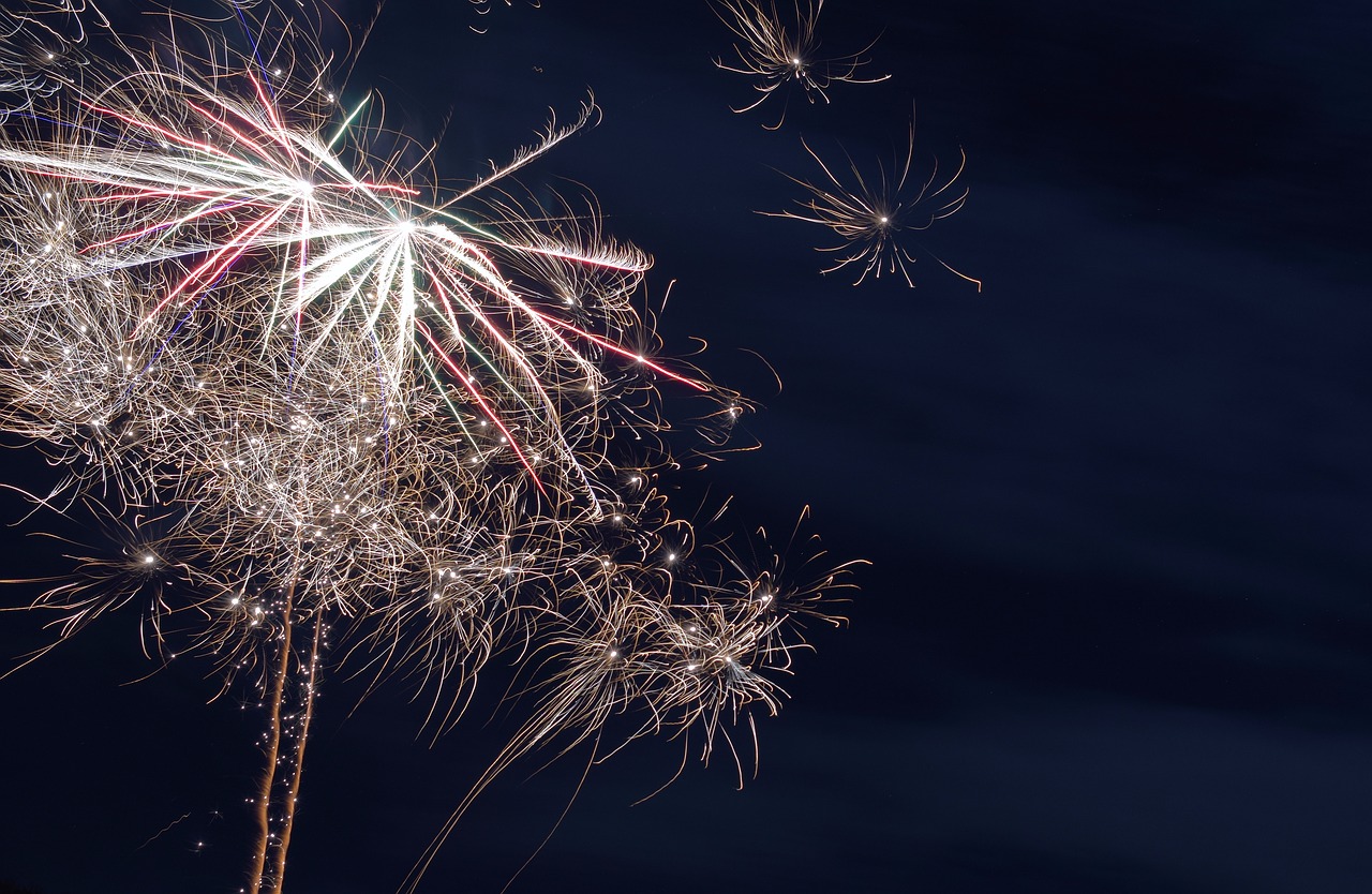 fireworks new year's eve night free photo