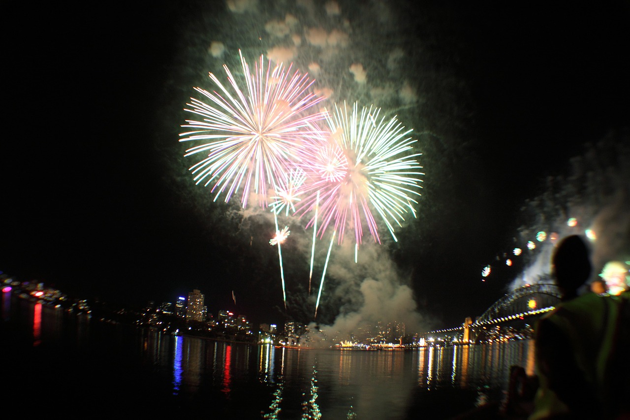 fireworks sydney night free photo