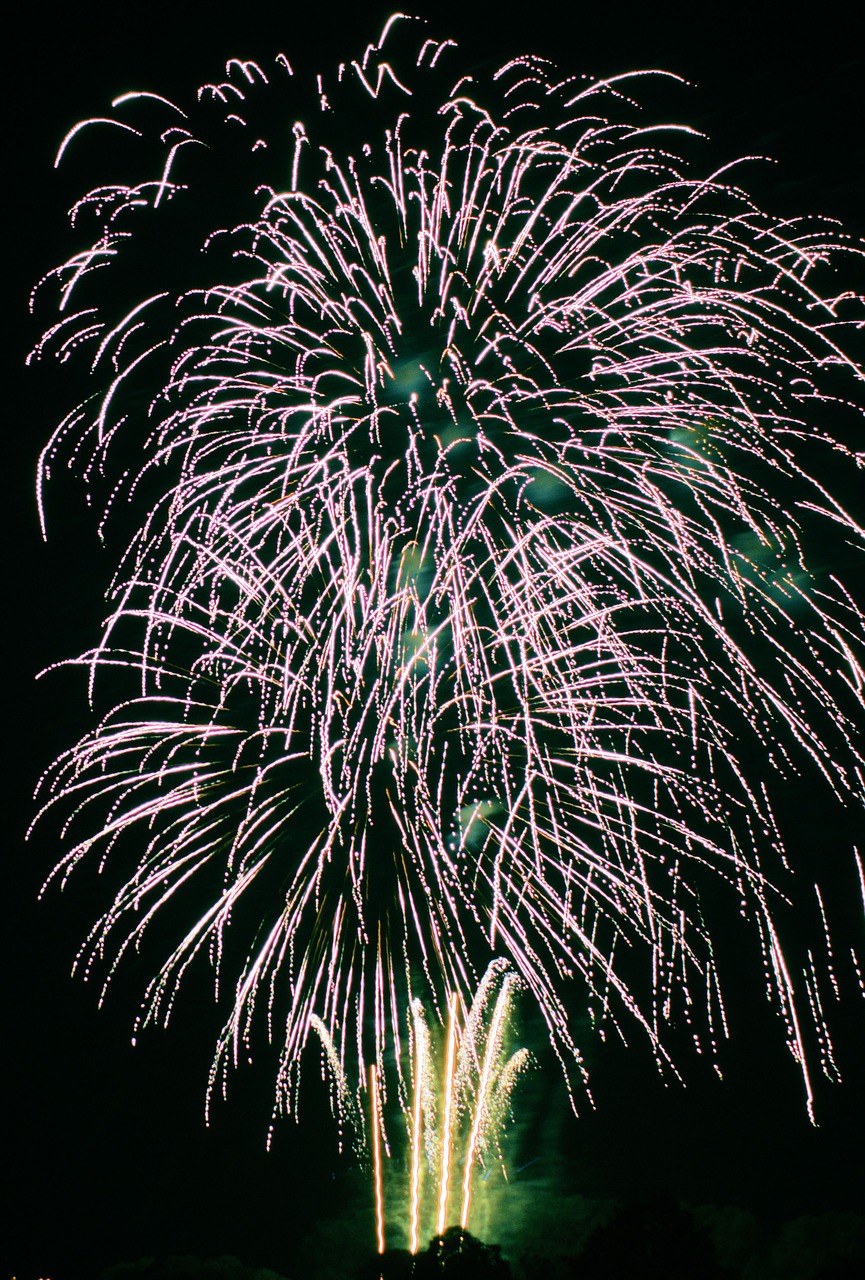 fireworks  sky  the eruption free photo