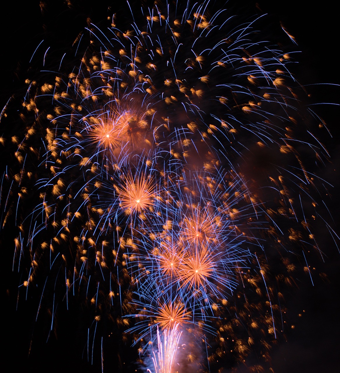 fireworks  sky  the eruption free photo