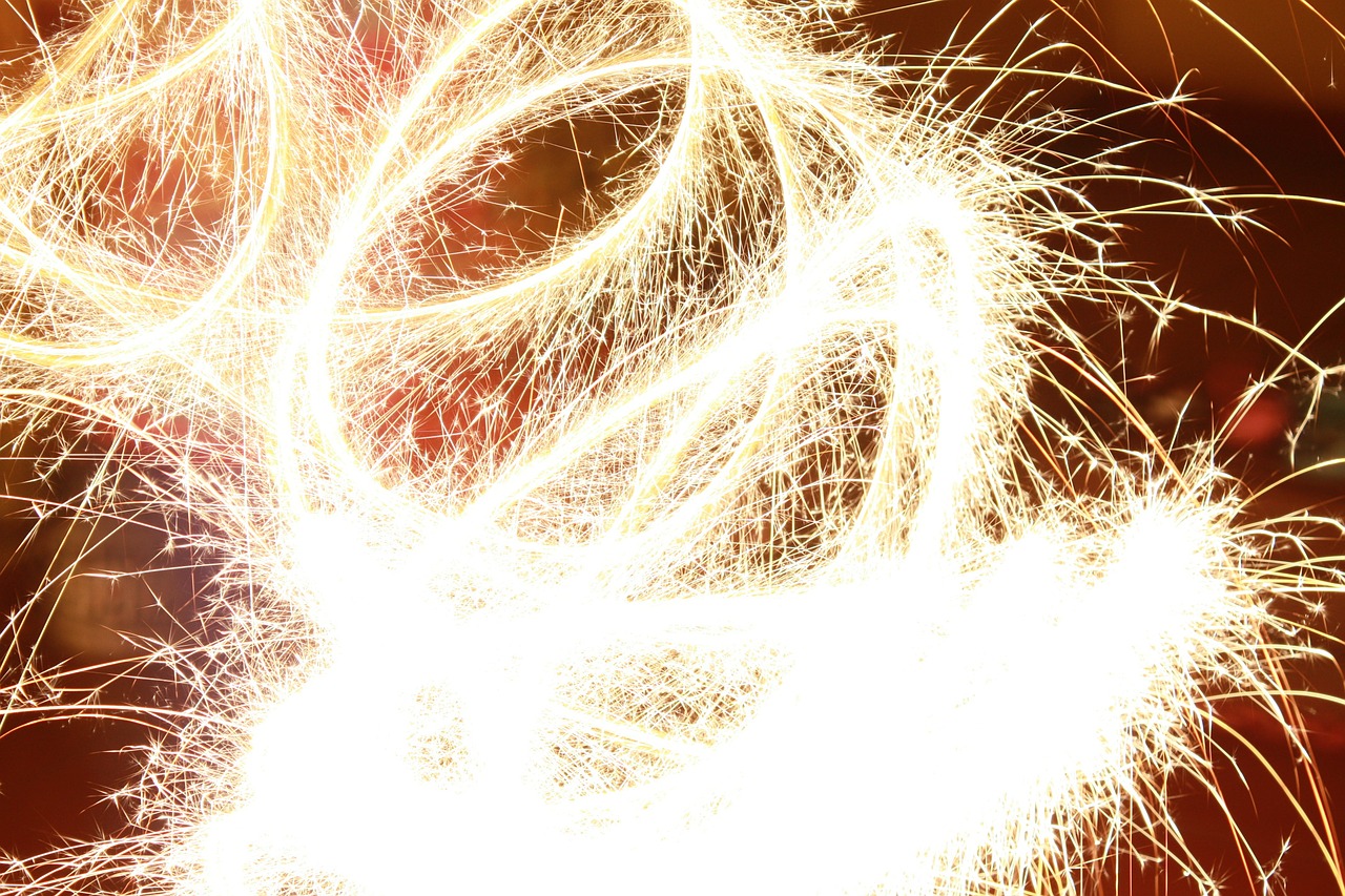 fireworks light brightness free photo