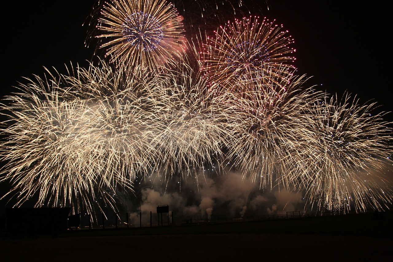 fireworks spectacle colorful free photo